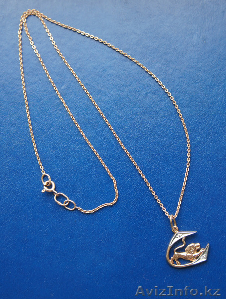 Золотая цепочка с кулоном в виде льва - Изображение #1, Объявление #576886