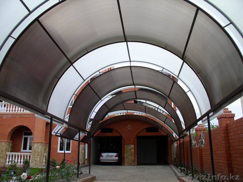 Навес из сотового поликарбоната - Изображение #1, Объявление #942739