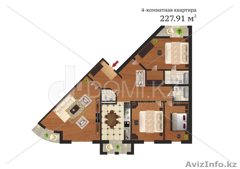 Улучшеная квартира в ЖК Тулпар Элит. - Изображение #1, Объявление #1044013