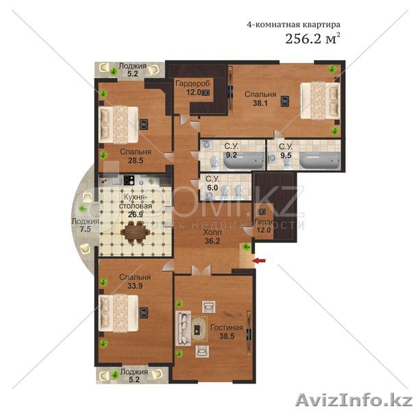 Шикарная квартира в ЖК Атриум. - Изображение #1, Объявление #1043955