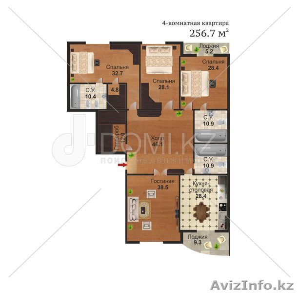 Шикарная квартира в ЖК Атриум от застройщика. - Изображение #1, Объявление #1043961