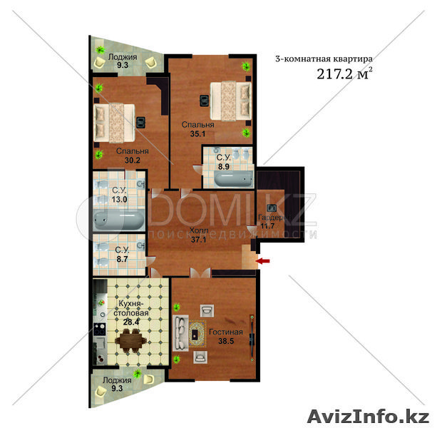 Улучшеная вартира в ЖК Атриум. - Изображение #1, Объявление #1043950