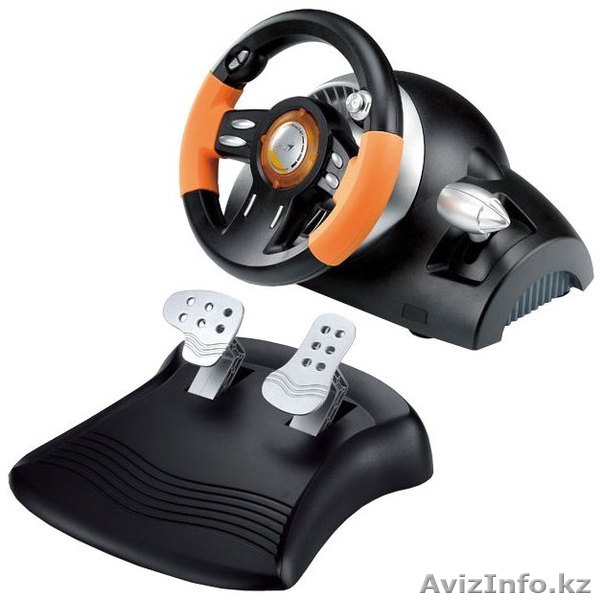 Продам руль и педали Genius Speed Wheel 3 MT для компьютера - Изображение #1, Объявление #1085585
