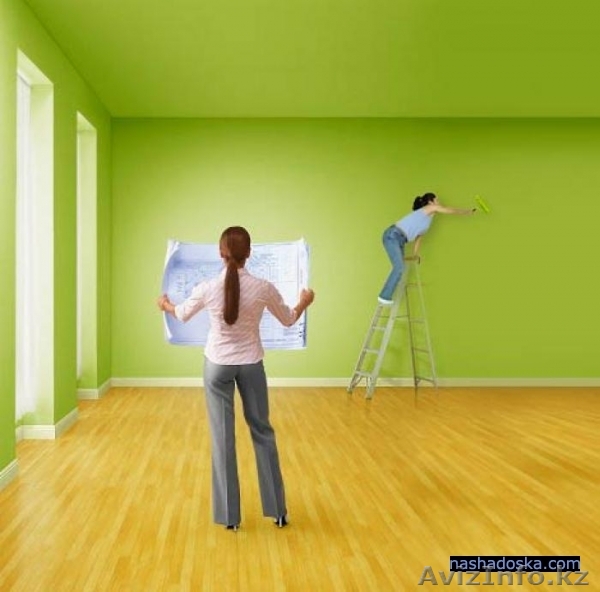 Качественно клеим обои по 400т/кв.м. 8-7055815610 - Изображение #1, Объявление #1211501