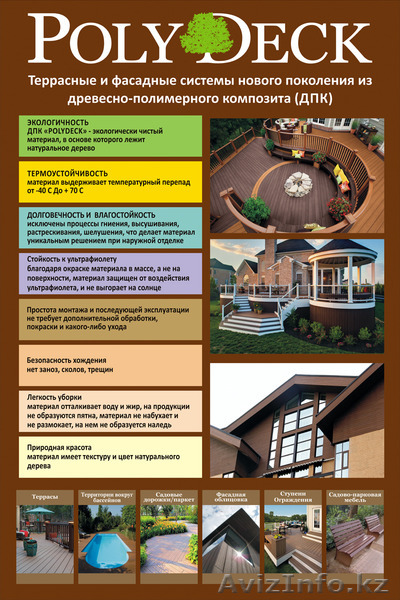 Террасные покрытия и фасадные панели из древесно-полимерного композита - Изображение #1, Объявление #1258502