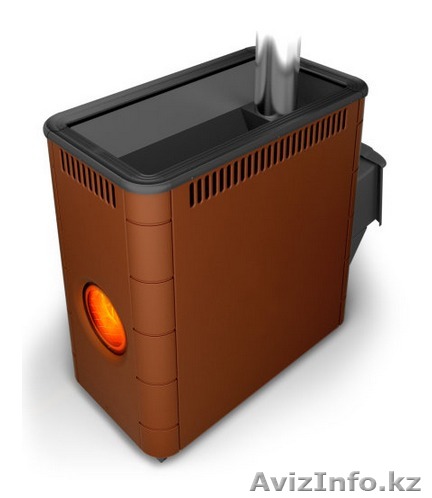 Печь банная Аврора Inox с иллюминатаром терракота - Изображение #1, Объявление #1323576