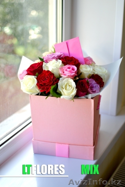 цветы в коробке, дешево  - Изображение #1, Объявление #1319375
