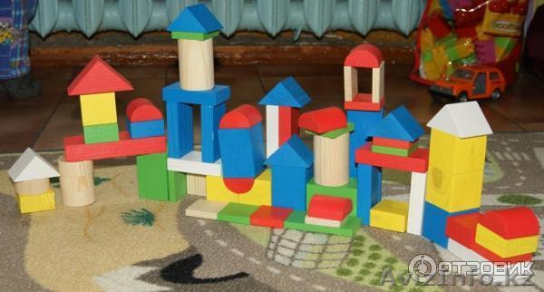 Деревянный конструктор ЦВЕТНОЙ, в наличии, доставка по Казахстану!  - Изображение #1, Объявление #1365959