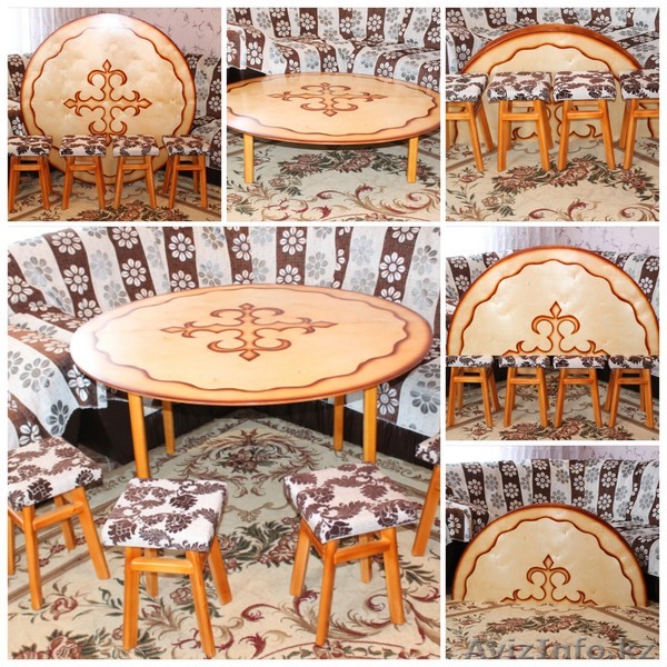 Продам казахские круглые столы-трансформеры. Продажа и аренда. - Изображение #1, Объявление #1362184