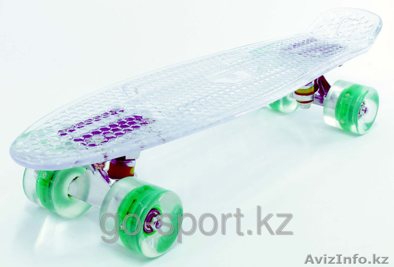 ПЛАСТБОРД (ПЕННИ БОРД) 22,5" CLEAR TRANSPARENT - Изображение #1, Объявление #1513070