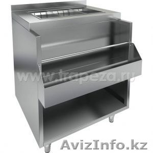 Станция барная, борт, ванна д/льда, лоток, карман, нерж.сталь, L0.9м - Изображение #1, Объявление #1510102