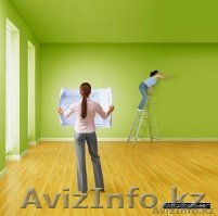 Поклейка обоев,87761216801. Ремонт квартир,помещени.Галтели,плинтуса. - Изображение #1, Объявление #1503831