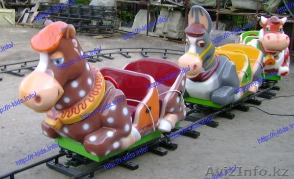 kF9L R-KIDS: Детский аттракцион электрический паровоз/паровозик/поезд. KAP-005 - Изображение #1, Объявление #1553285