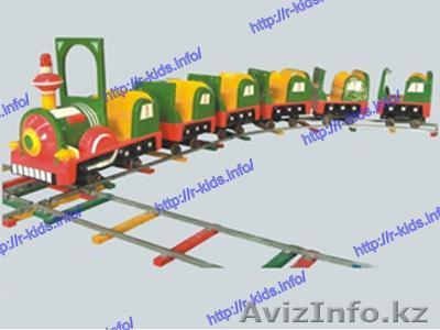 J6dL R-KIDS: Электрический аттракцион паровозик для парков и торговых центров. K - Изображение #1, Объявление #1553313