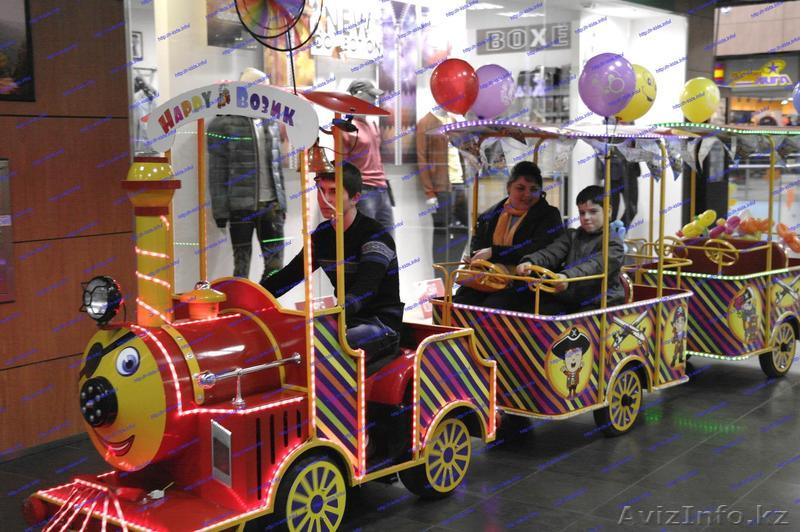 rJG R-KIDS: Электрический безрельсовый поезд аттракцион для парка. KAP-104 - Изображение #1, Объявление #1553318