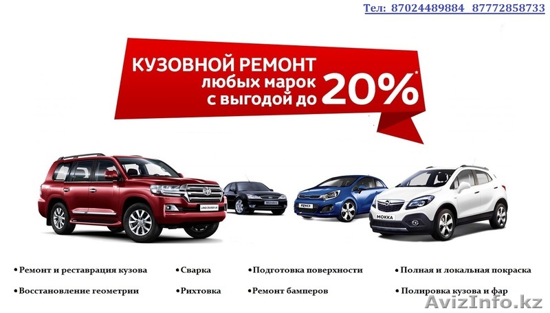 Профессиональный ремонт кузова и лакокрасочного покрытия  - Изображение #1, Объявление #1595211
