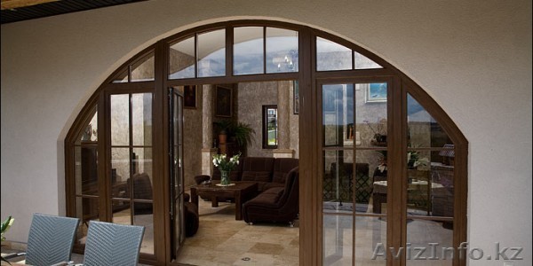 Дерево-алюминиевые окна из Лиственницы Астана - Изображение #1, Объявление #1599128