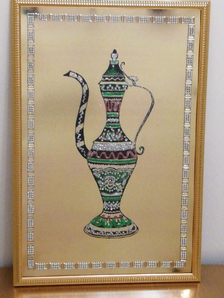 Авторская картина "Восточный кувшин" из страз, бисера, паеток, камней - Изображение #1, Объявление #1679234