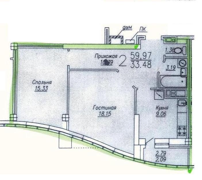 Продаю 2-х комн. квартиру в центре Левого берега  - Изображение #1, Объявление #1742013