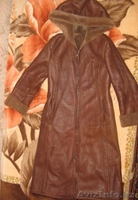 Продам дубленку с капюшоном, коричневый - Изображение #1, Объявление #167213