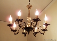 Антикварная итальянская бронзовая люстра - Изображение #1, Объявление #493213