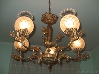 Бронзовая люстра с драконами, 5 светильников - Изображение #1, Объявление #493227