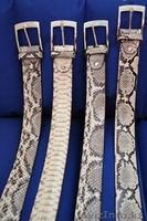 РЕМЕНЬ ИЗ КОЖИ ПИТОНА - ручная работа, Италия. - Изображение #2, Объявление #710124