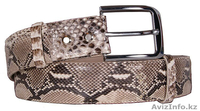 РЕМЕНЬ ИЗ КОЖИ ПИТОНА - ручная работа, Италия. - Изображение #1, Объявление #710124