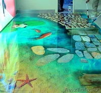 3D полы в Астане, установка, качество, сроки - Изображение #1, Объявление #911423