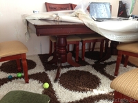 Продам стол: ширина 1 метр, длина 1,5, также 6 стульев - Изображение #1, Объявление #963114