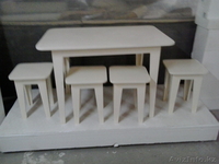 Новый комплект стол табуретки из дерева - Изображение #1, Объявление #1027801