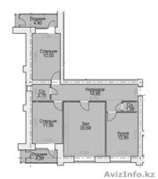 3 комнатная квартира, 80 кв м, Сейфуллина-Бейсекова - Изображение #2, Объявление #1163341