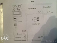 1-ком 55,59кв. Айсанам де Люкс - Изображение #3, Объявление #1170676