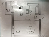 * ЖК  "Рух" 1ком.кв 31кв.м  - Изображение #2, Объявление #1189791