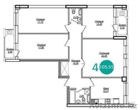 ЖК "Нур Аспан" 4-х комнатная квартира  - Изображение #1, Объявление #1498206