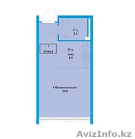 ЖК Аспан однокомнатная квартира в районе Мастер2! - Изображение #1, Объявление #1495800