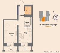 продам 1 комн квартиру в  ЖК "Лазурный берег" - Изображение #1, Объявление #1498220