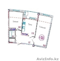 ЖК Жагалау 4! Двухкомнатная в Чистовой Отделке! - Изображение #2, Объявление #1495860