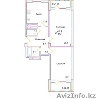 ЖК Жагалау 4! Двухкомнатная в Чистовой Отделке! Левый берег! - Изображение #2, Объявление #1495861
