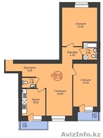 Лея Жасыл! Район Мечети Хазрет Султан! Трехкомнатная! - Изображение #1, Объявление #1495880