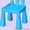  Детский стул дизайнерский IKEA синий