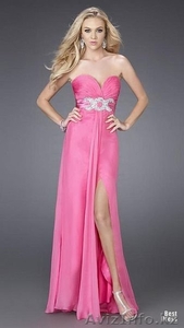 вечернее платье, длинное , розового цвета,  сшит из хорошего материяла - Изображение #1, Объявление #262972