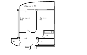 Продам 1-ком квартиру в Астане #299366