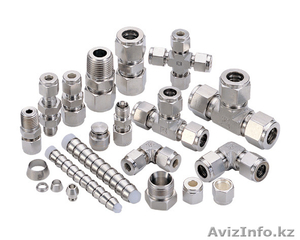 Фитинги Parker,  Swagelok,  Ham-Let,  Super-lok,  Hoke,  Schneider,  Hy-Lok,  Uni-lok.