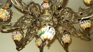 Люстра с майоликой  Каподимонте, 8 светильников - Изображение #5, Объявление #493219