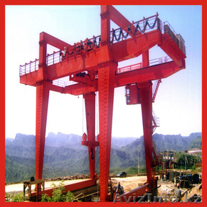 Грейферный козловой двухбалочный кран MZ  (Китай)