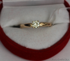 Золотое кольцо с Бриллиантом 0.45 Ctw - Изображение #5, Объявление #982140