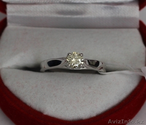 Золотое кольцо с бриллиантом 0,45 Карат - Изображение #1, Объявление #982147