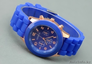 Красочные силиконовые часы-браслет для женщин + подарок - Изображение #1, Объявление #1004384