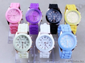 Красочные силиконовые часы-браслет для женщин + подарок - Изображение #2, Объявление #1004384